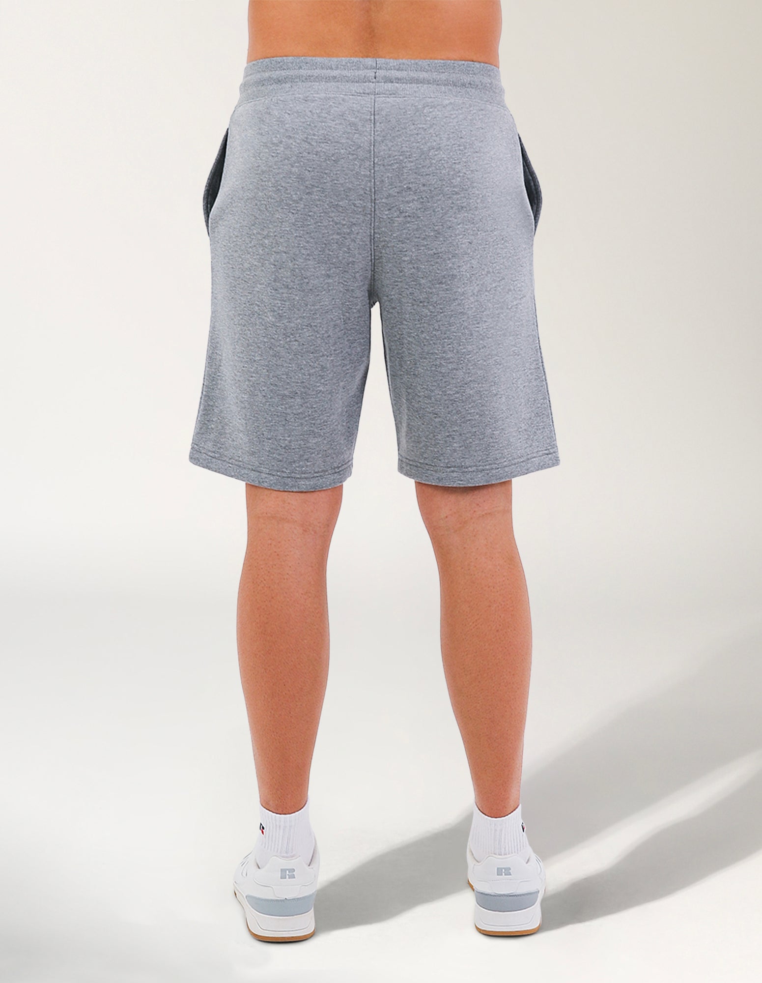 Brooklyn Loose Fit Mens Trackshort - Mid Grey Marle