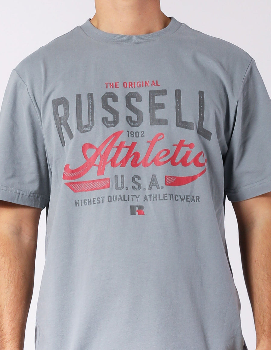 Russell Athletic Australia Quality Men's Tee - Ash True Since 1902