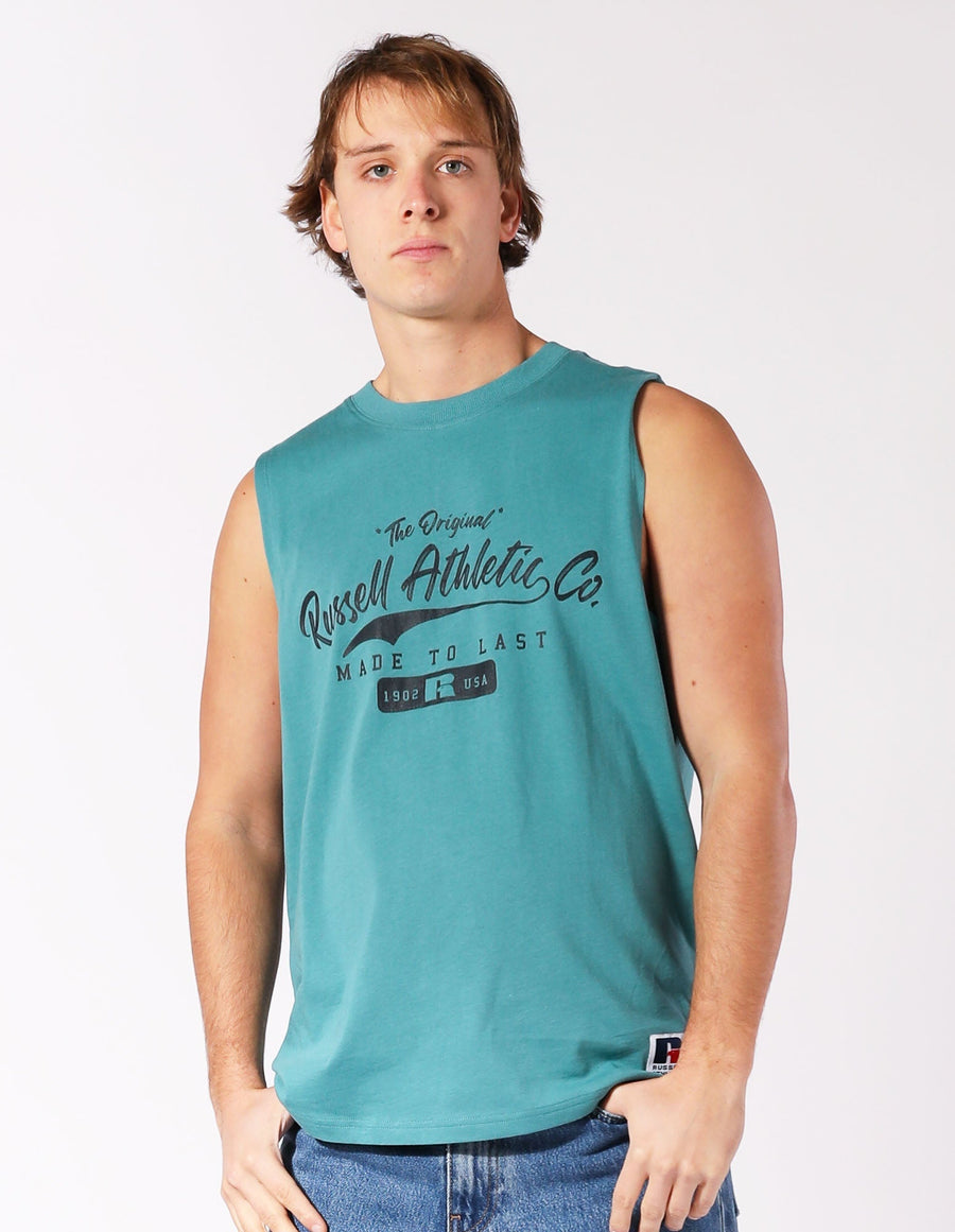 Russell Athletic Australia The Original Muscle Men's Tee - Brittany Blue True Since 1902