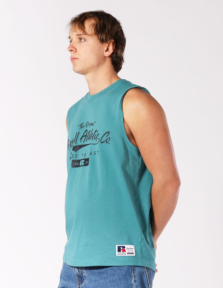 Russell Athletic Australia The Original Muscle Men's Tee - Brittany Blue True Since 1902