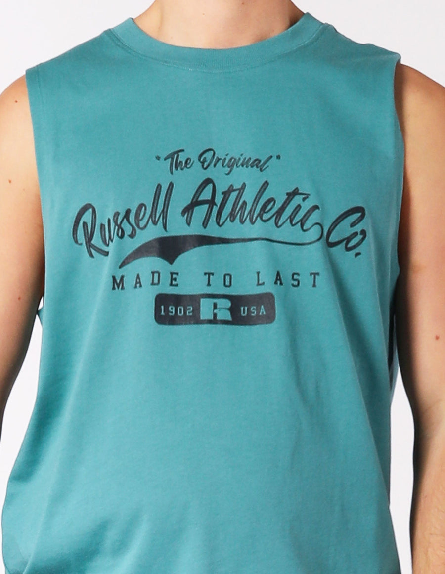 Russell Athletic Australia The Original Muscle Men's Tee - Brittany Blue True Since 1902