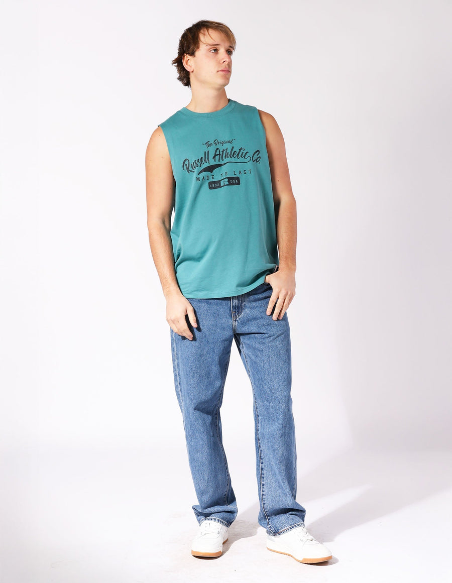 Russell Athletic Australia The Original Muscle Men's Tee - Brittany Blue True Since 1902