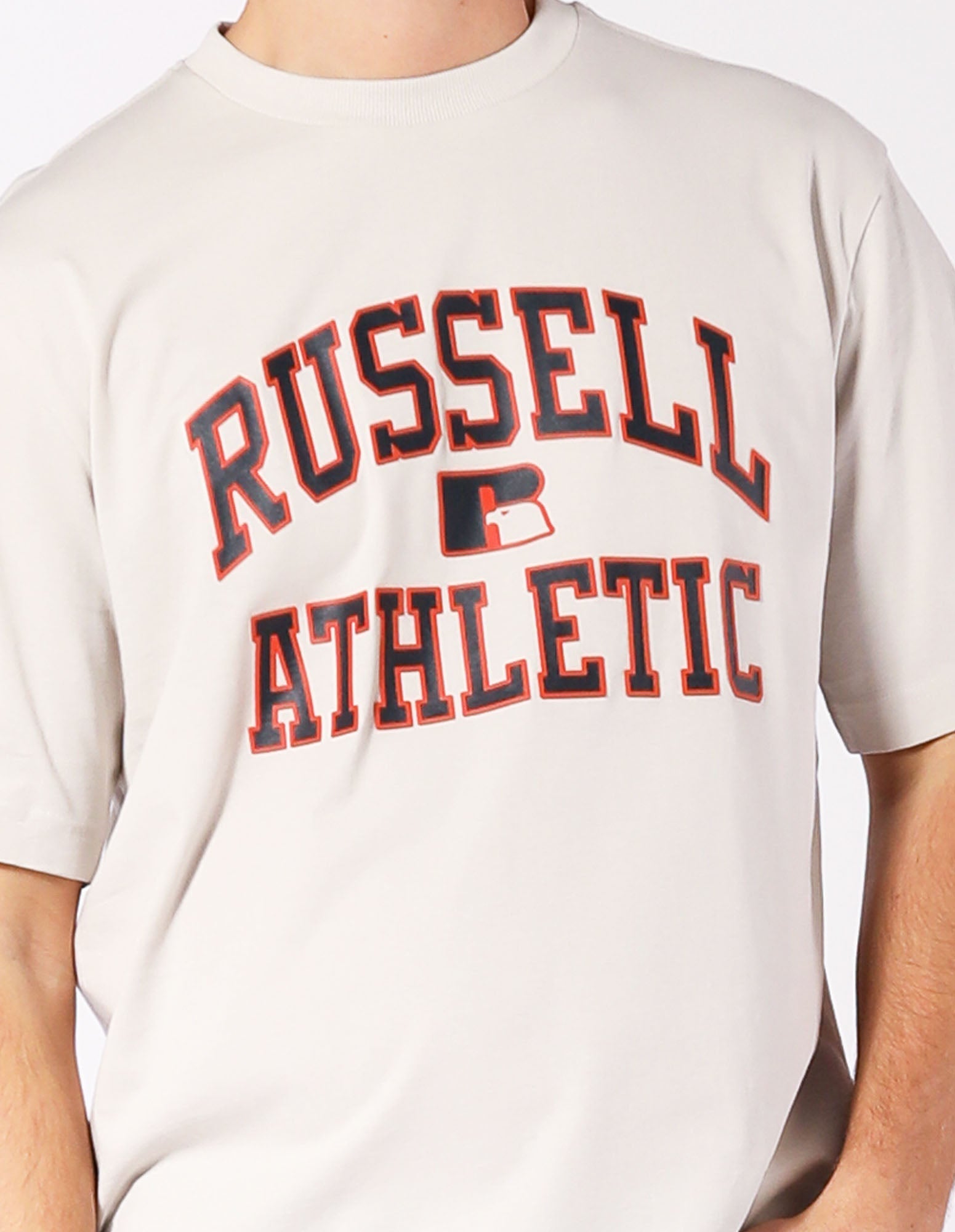 Russell Athletic Australia Eagle Arch Men's Tee - Stone True Since 1902