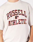 Russell Athletic Australia Eagle Arch Men's Tee - Stone True Since 1902