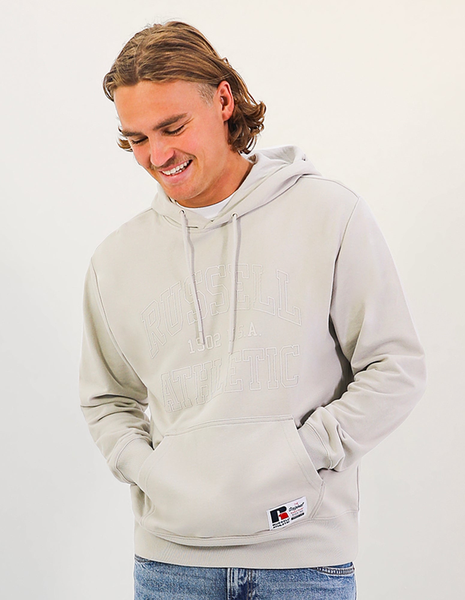 Greenwich Men's Hoodie - Stone