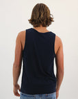 R Logo Men's Singlet - Michigan Navy