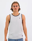 R Logo Men's Singlet - Stone