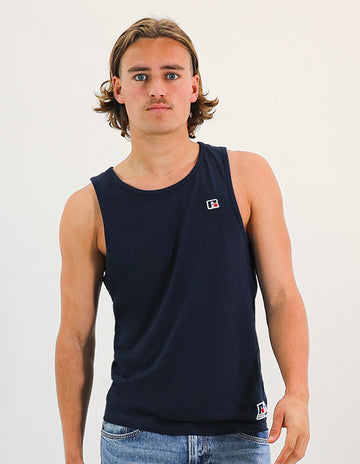 R Logo Men's Singlet - Michigan Navy