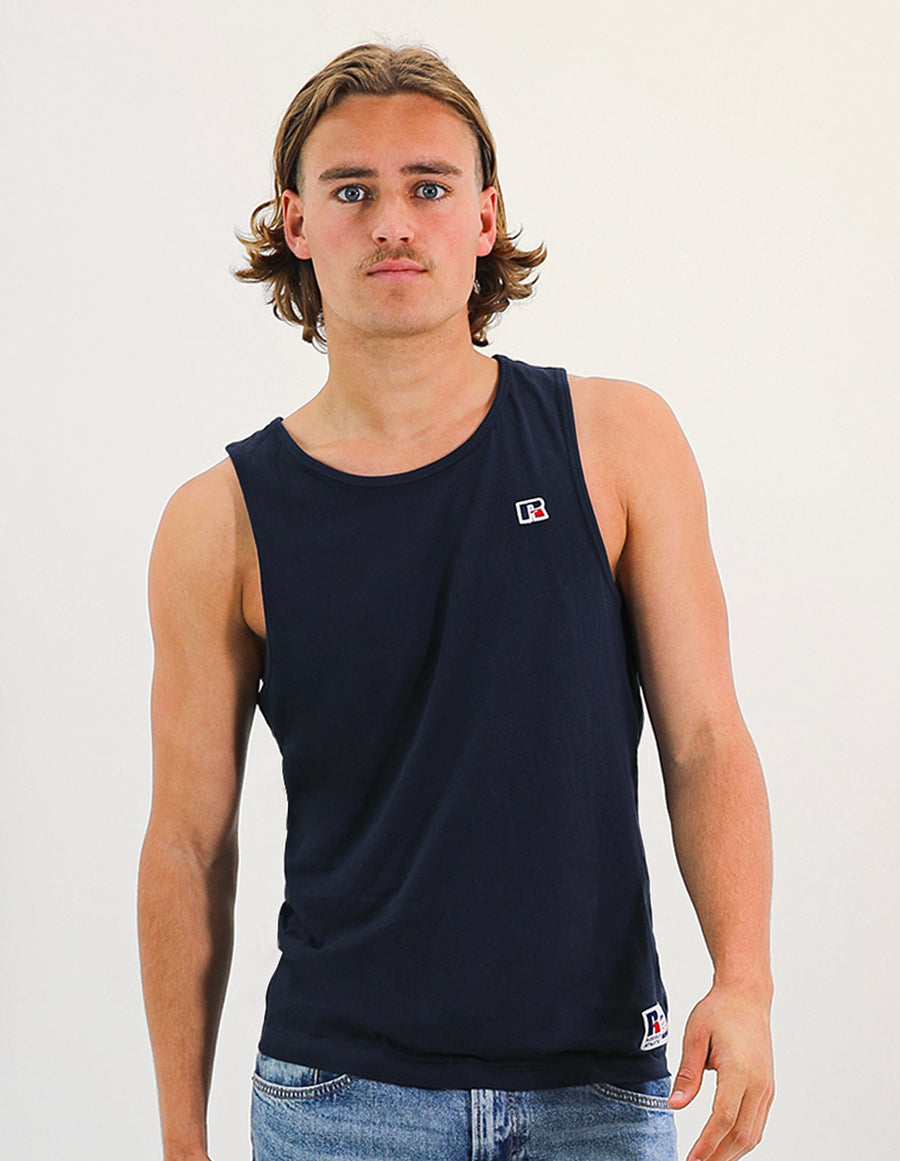 R Logo Men's Singlet - Michigan Navy