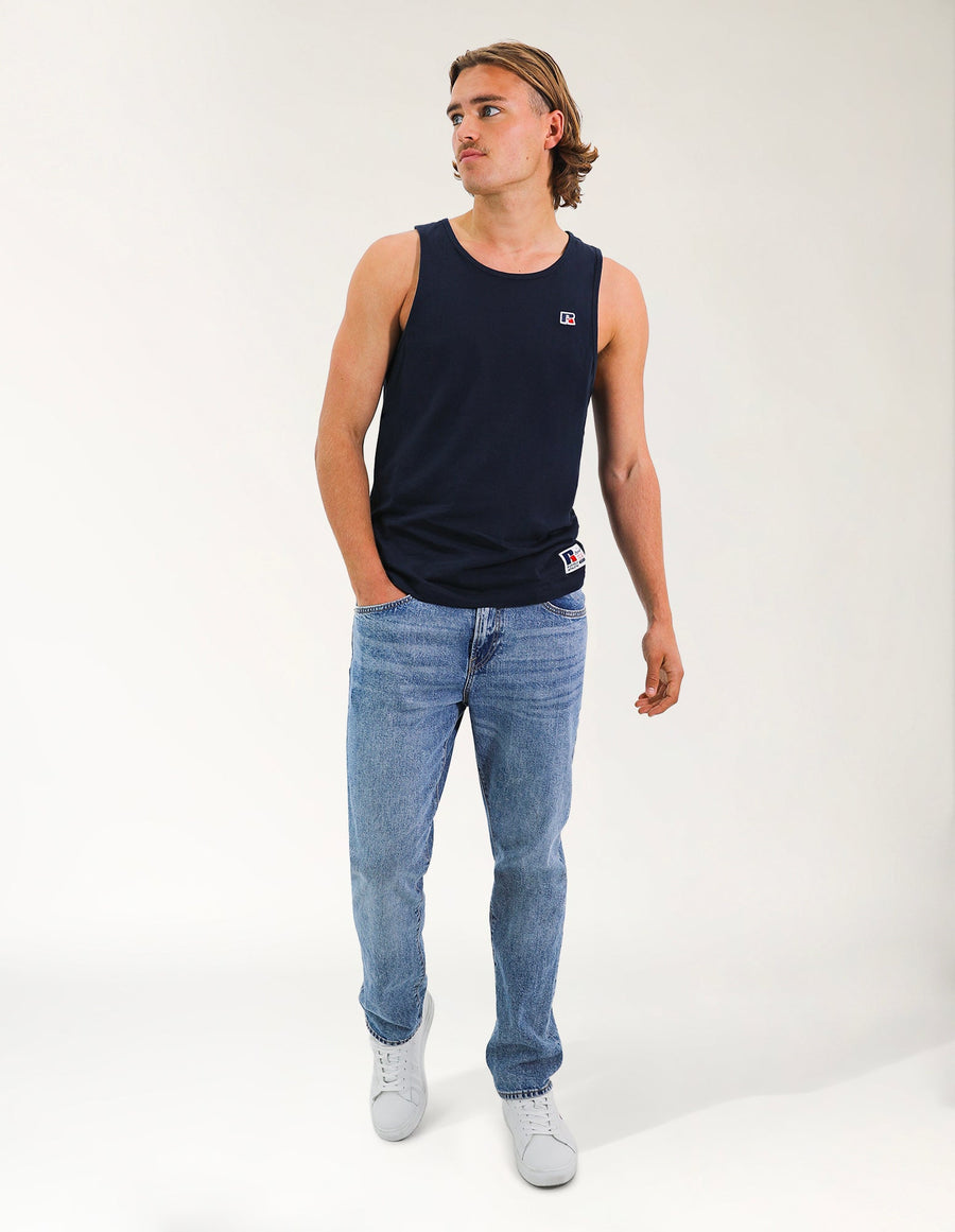 R Logo Men's Singlet - Michigan Navy