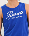 Men's Script Singlet - Pacific