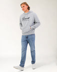 Script Men's Hoodie - Grey Marle