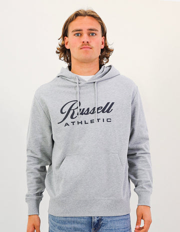 Script Men's Hoodie - Grey Marle