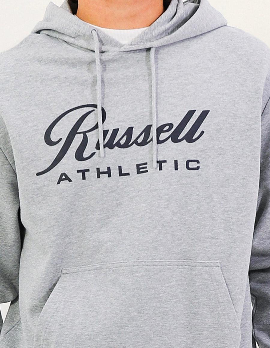 Script Men's Hoodie - Grey Marle