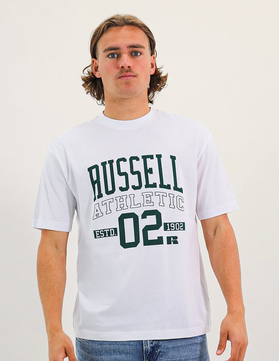 Men's 02 Outline Oversize Tee - White