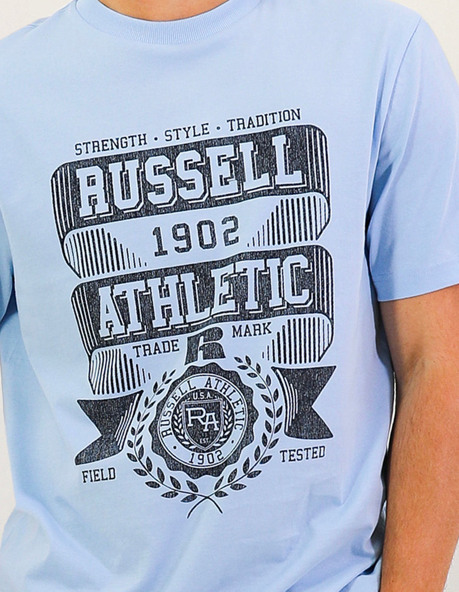 Men's Ribbon Tee - Placid Blue