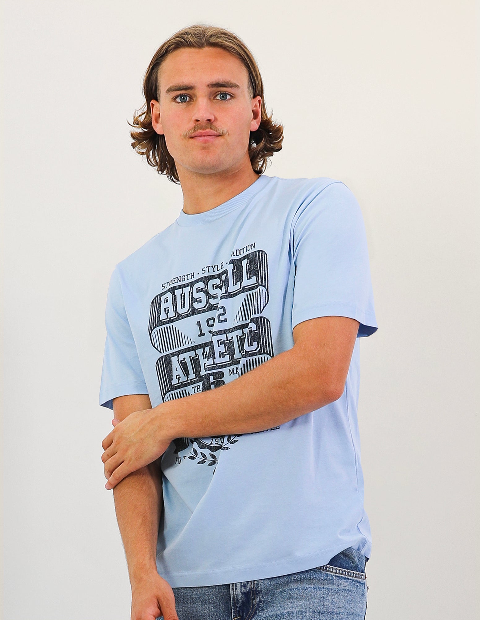 Ribbon Men's Tee - Placid Blue