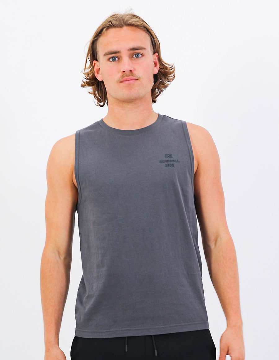 R Tech Leisure Men's Tank Top - Iron