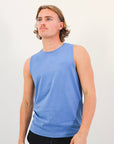 R Tech Leisure Men's Tank Top - Blue Mirage