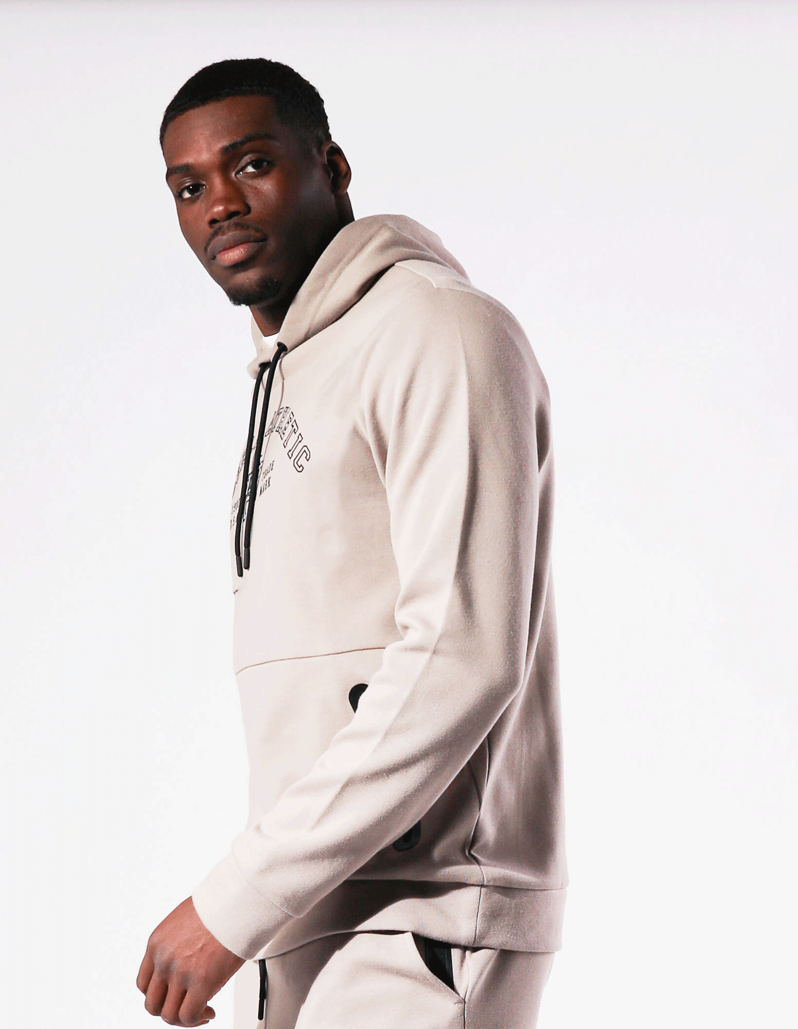 R Tech Lockup Men's Hoodie - Pumice