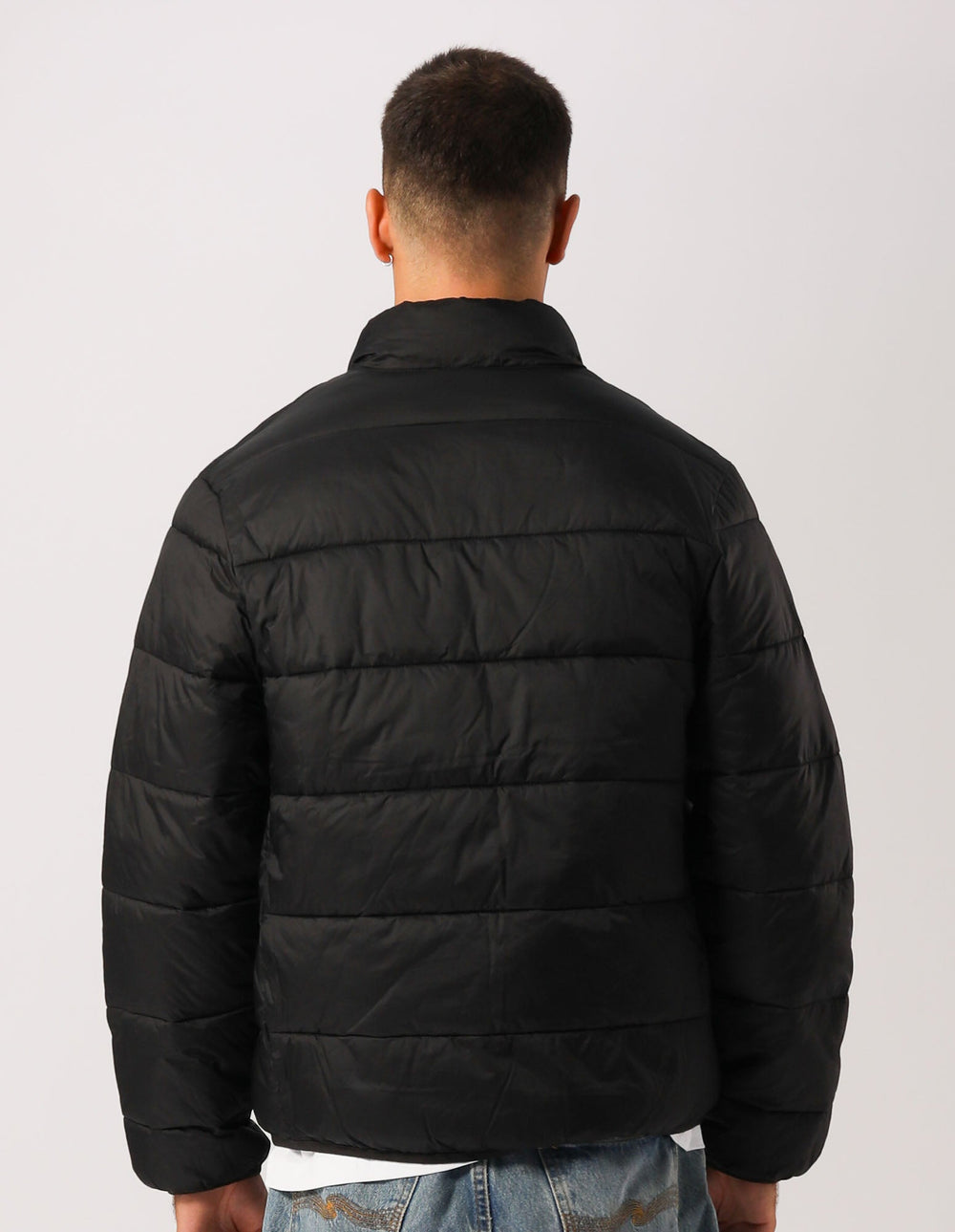 Russell Athletic Australia R Logo Lightweight Packable Puffer Jacket - Black True Since 1902