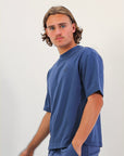 R Tech Leisure Mens Tee – Denim Blue