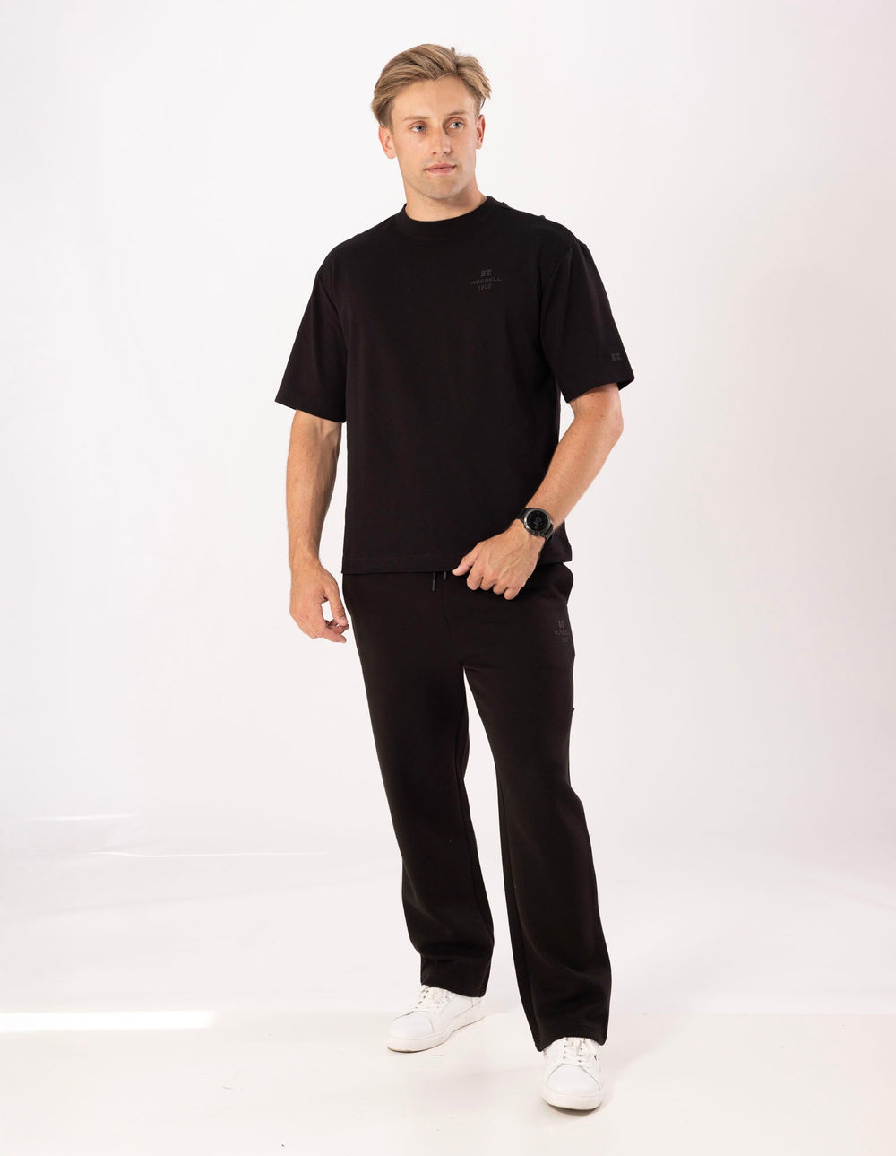 Russell Athletic Australia Men's R Tech Leisure Tee - Black True Since 1902