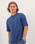 R Tech Leisure Mens Tee – Denim Blue