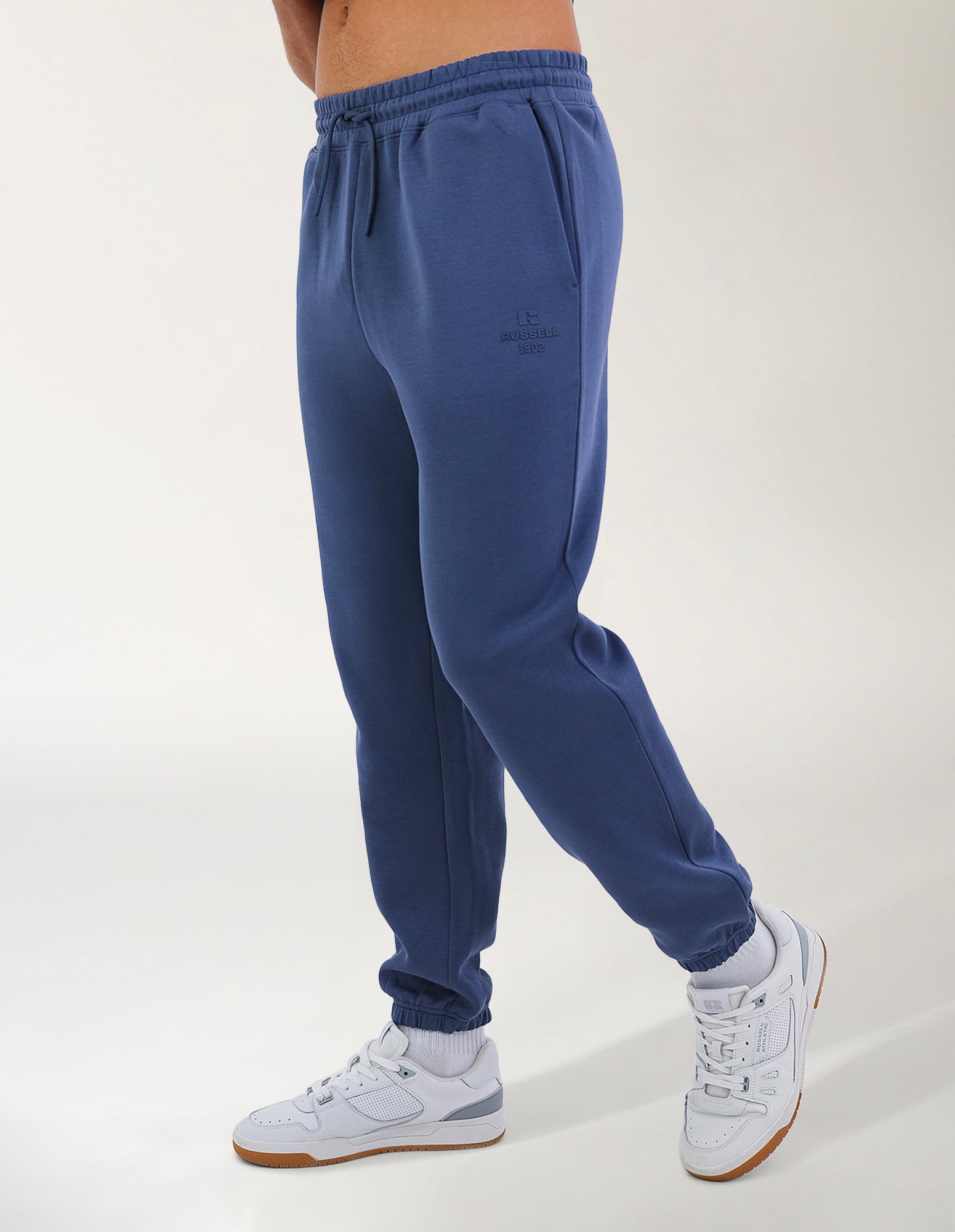 R Tech Leisure Cuffed Men's Track Pants - Denim Blue