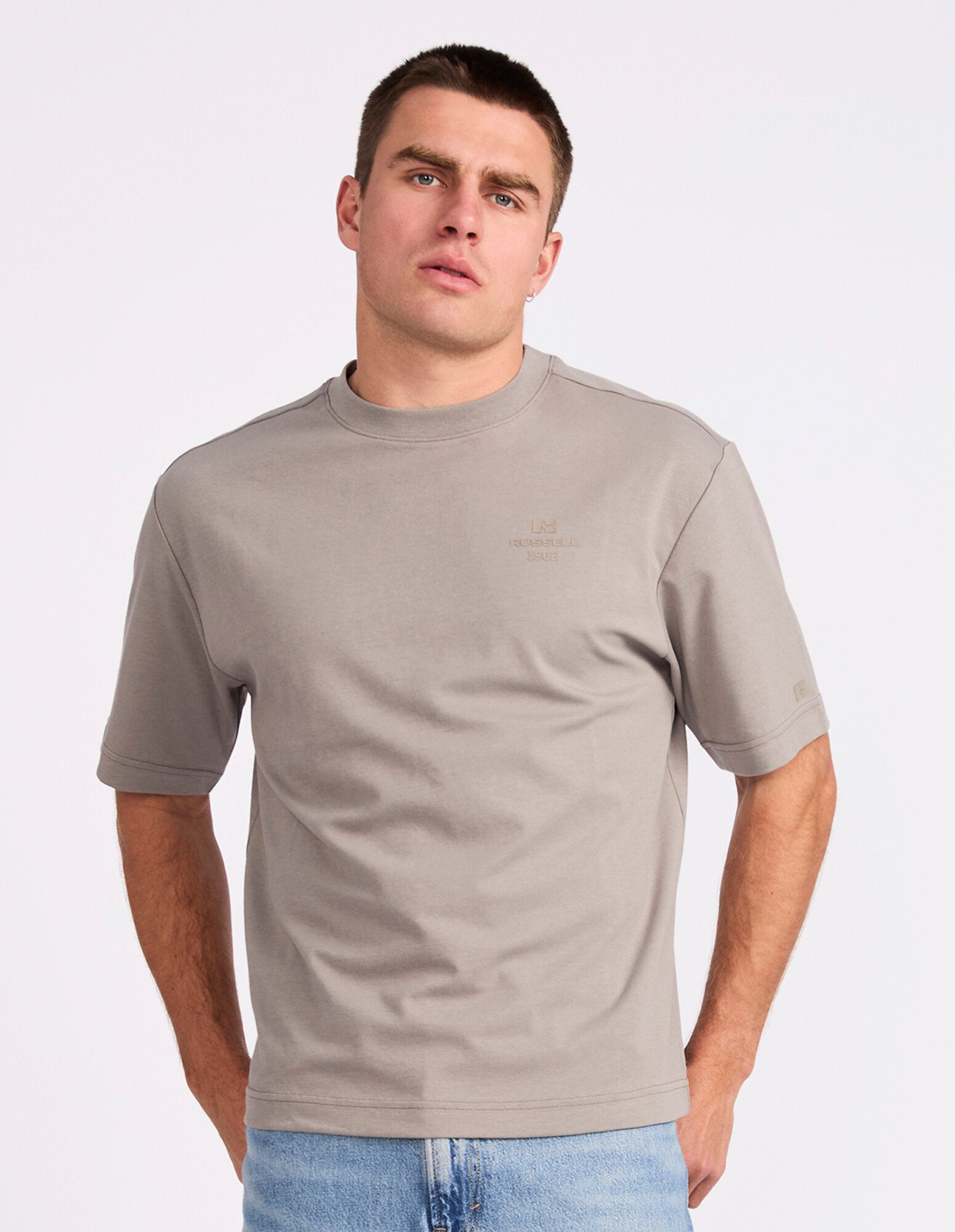 R Tech Leisure Mens Tee – Putty