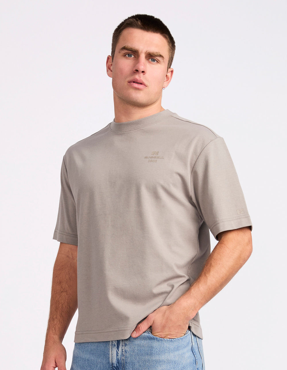 R Tech Leisure Mens Tee – Putty
