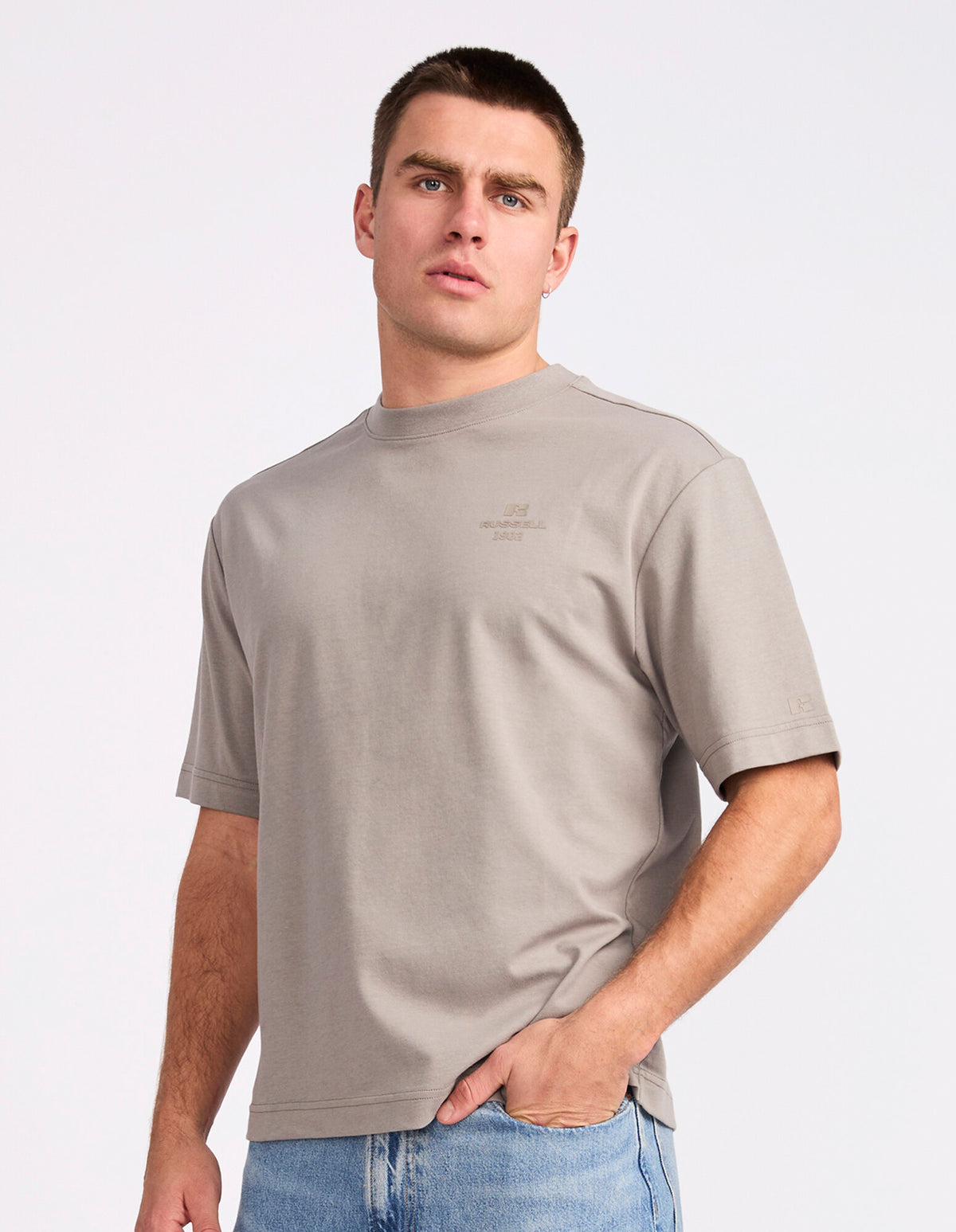 R Tech Leisure Mens Tee – Putty
