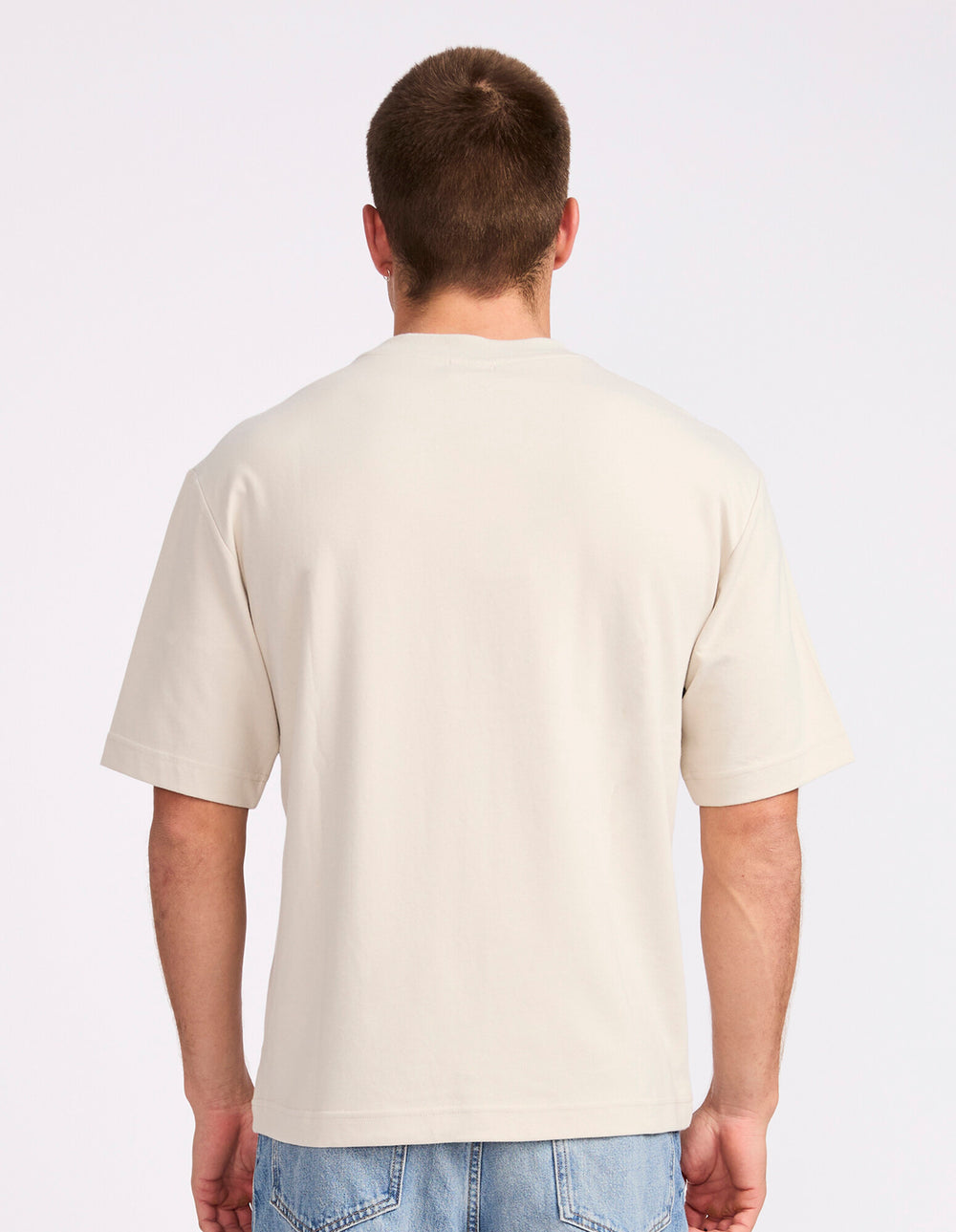 R Tech Leisure Mens Tee – White Sand