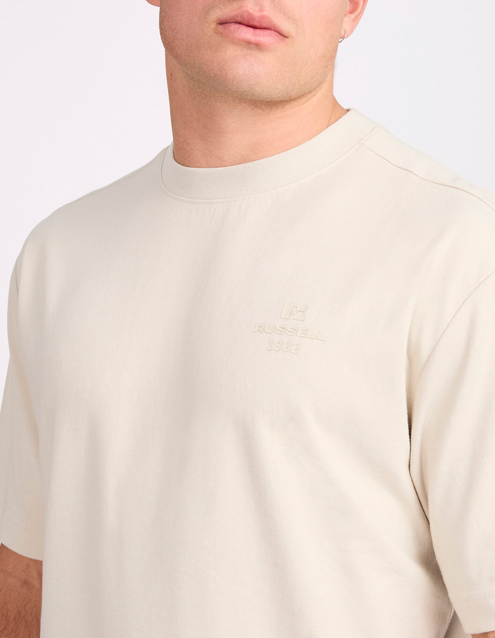 R Tech Leisure Mens Tee – White Sand