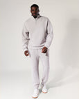Men's R Tech Leisure 1902 Quarter Zip - Antarctica White | Russell Athletic AU