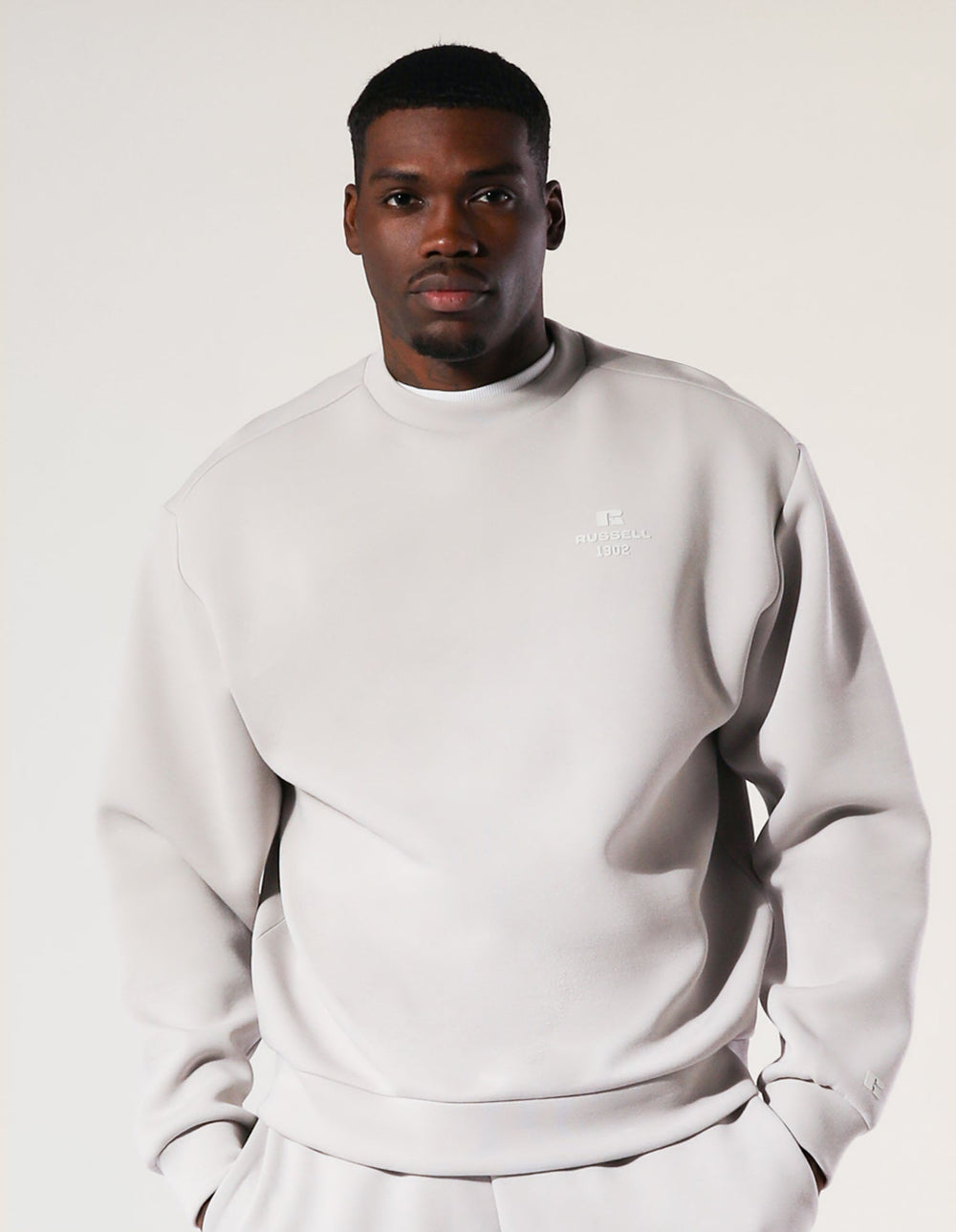 R Tech Leisure Men's Crew - Antarctica White