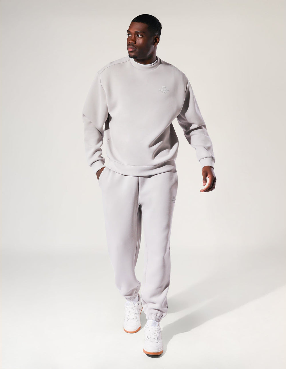 R Tech Leisure Men's Crew - Antarctica White