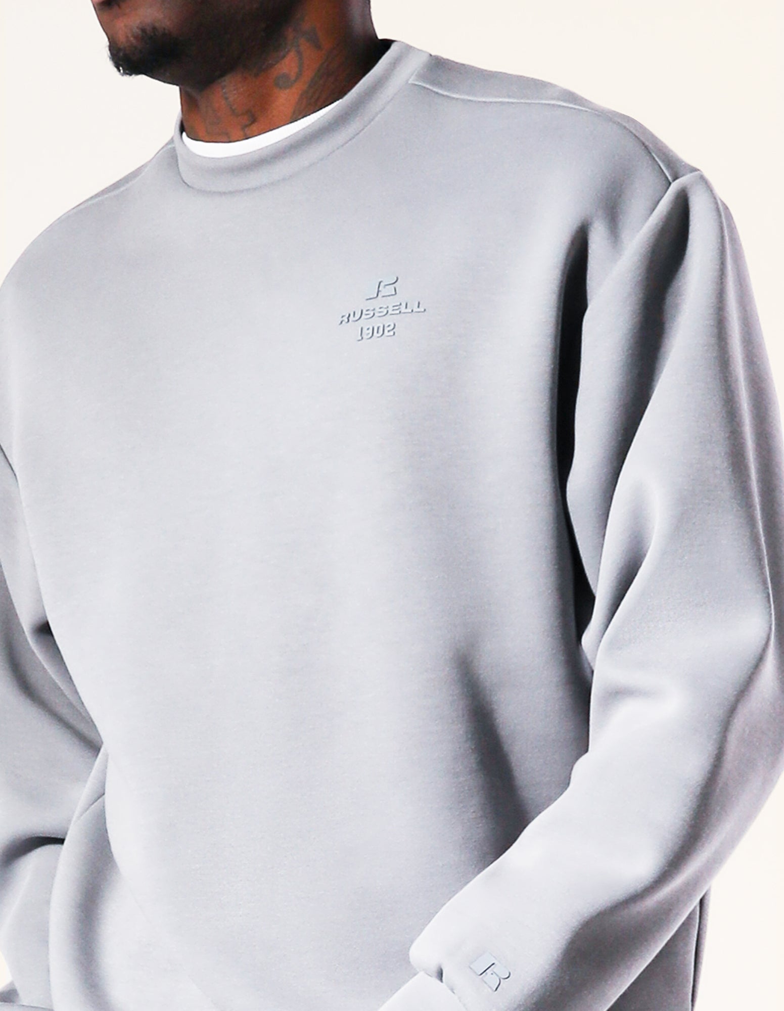 Men's R Tech Leisure Ash Grey Colour Crew