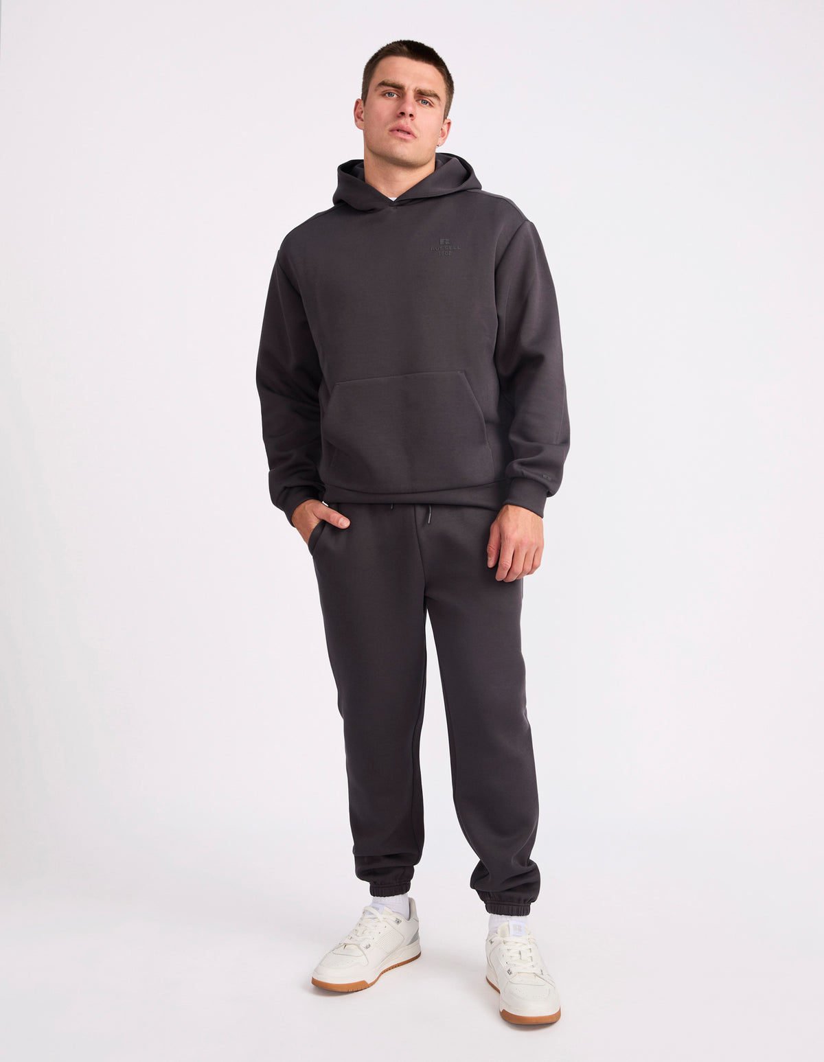 R Tech Leisure Men's Hoodie - Dark grey