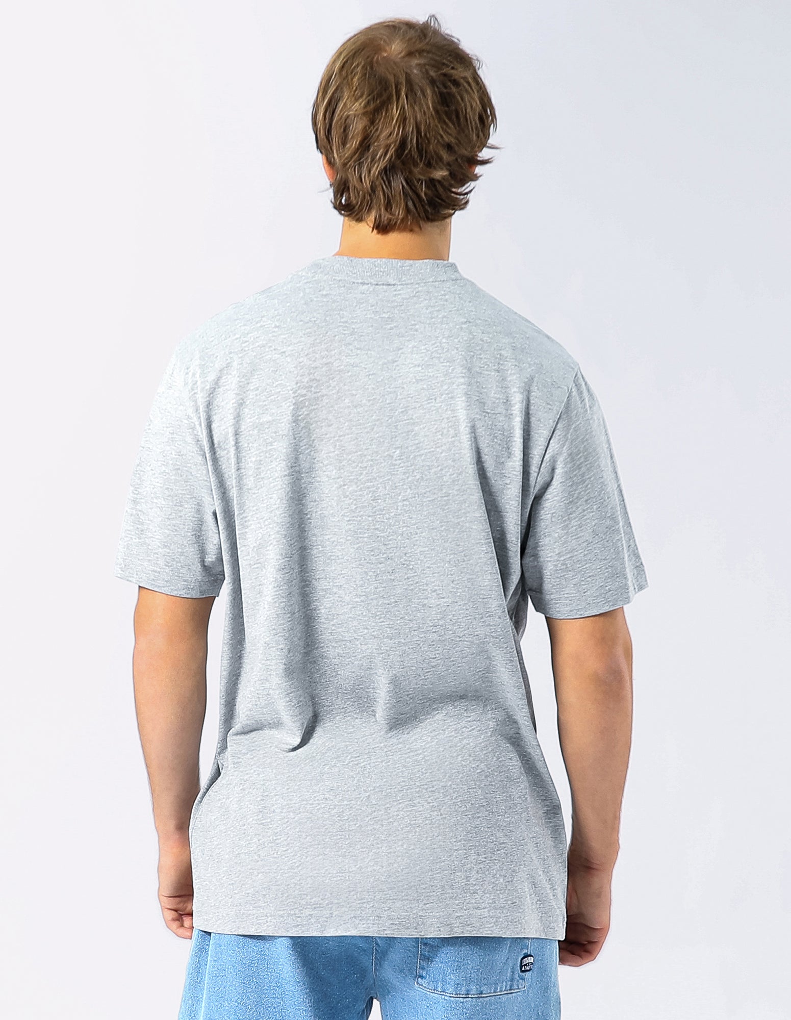 Thick And Thin Mens Tee - Grey Marle