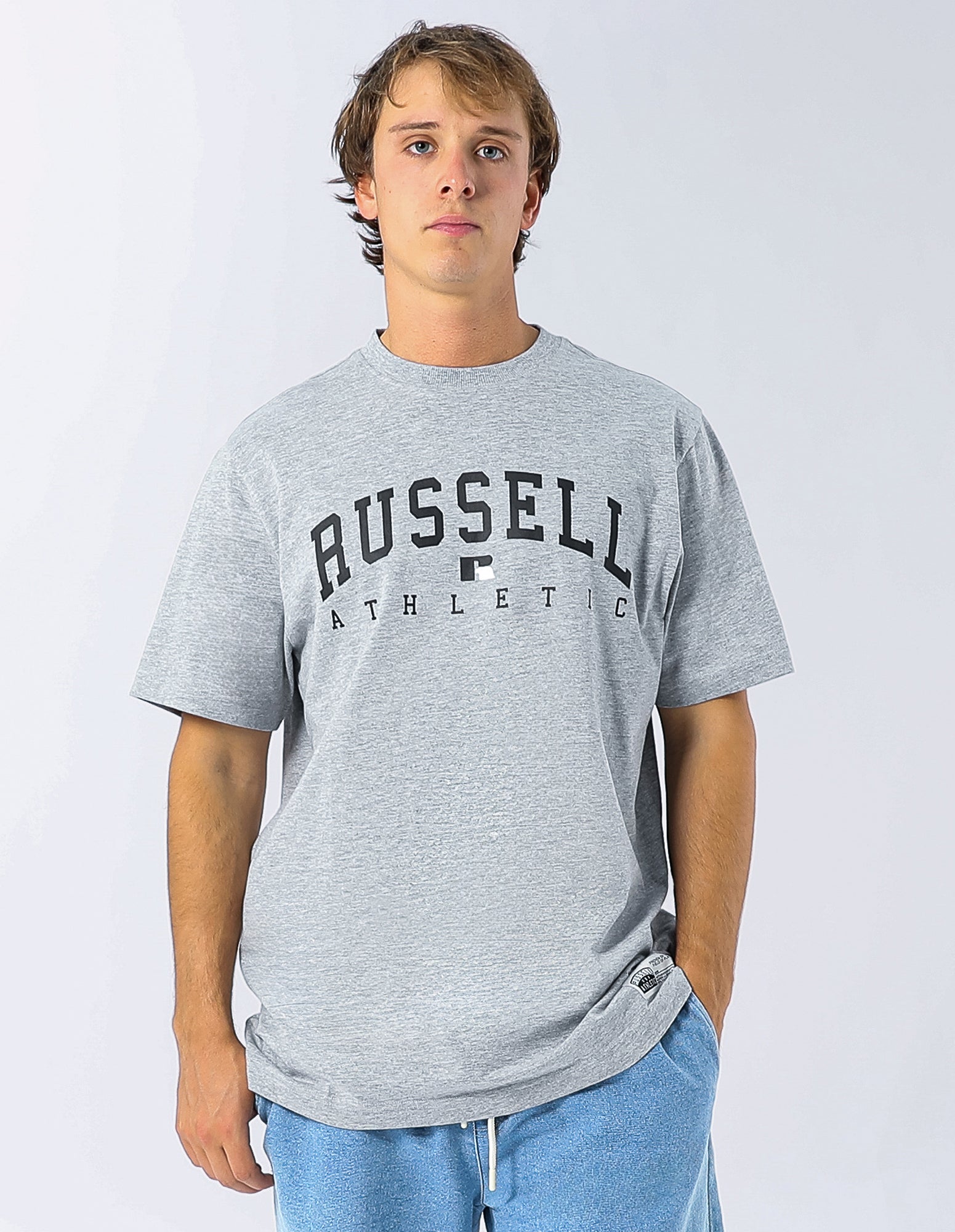 Thick And Thin Mens Tee - Grey Marle
