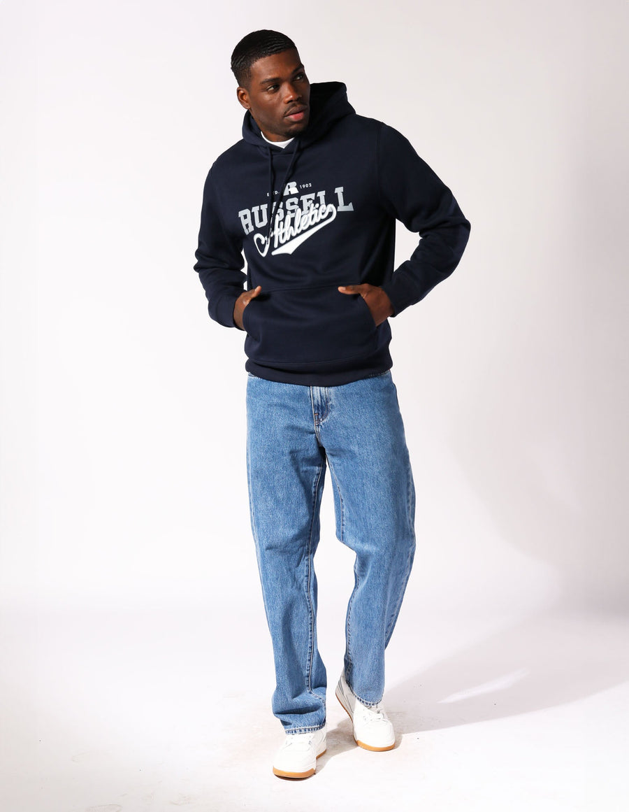 Russell Athletic Australia Brutalist Men's Hoodie - Michigan Navy True Since 1902