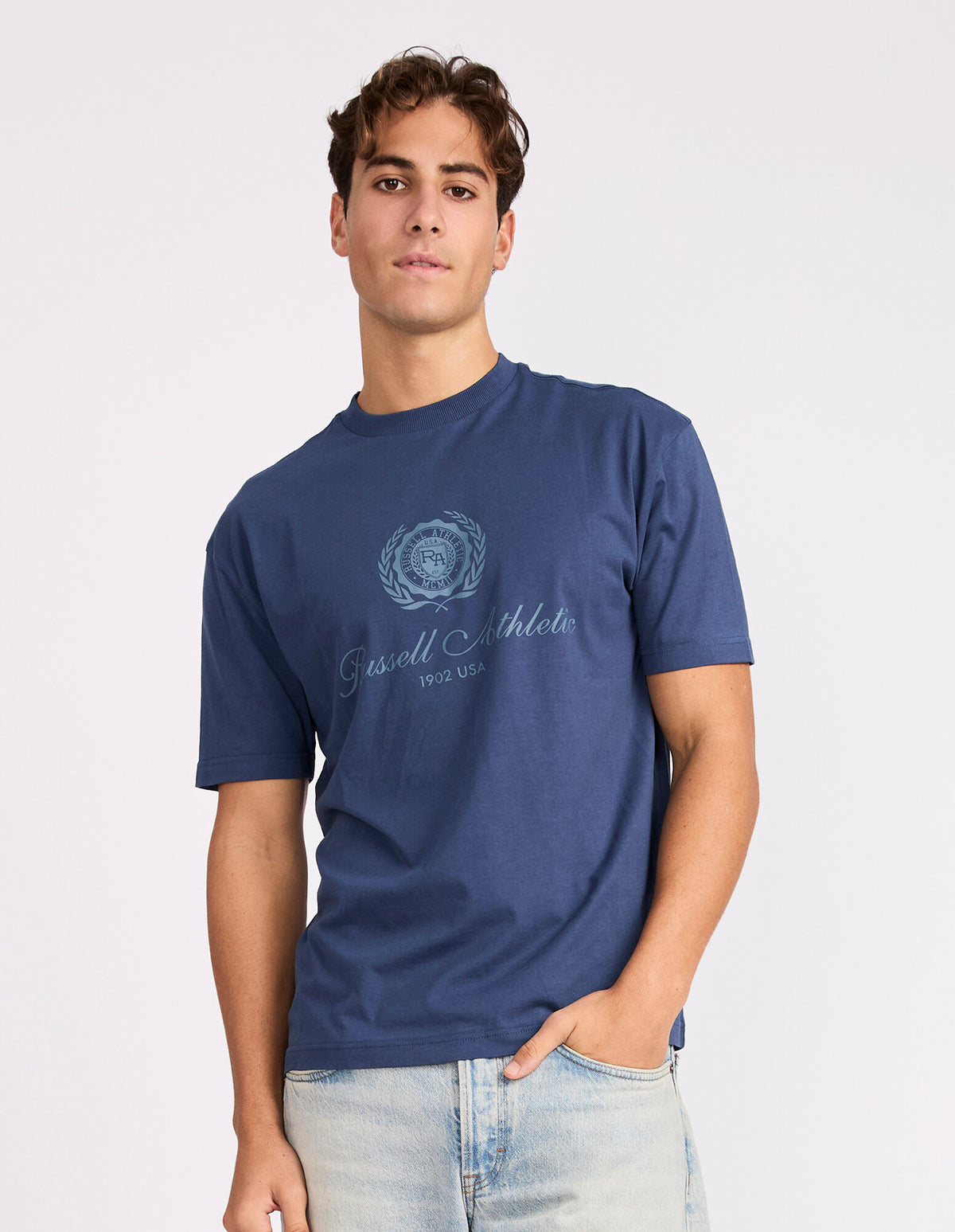 Russell Athletic Wreath Oversize Men's Tee