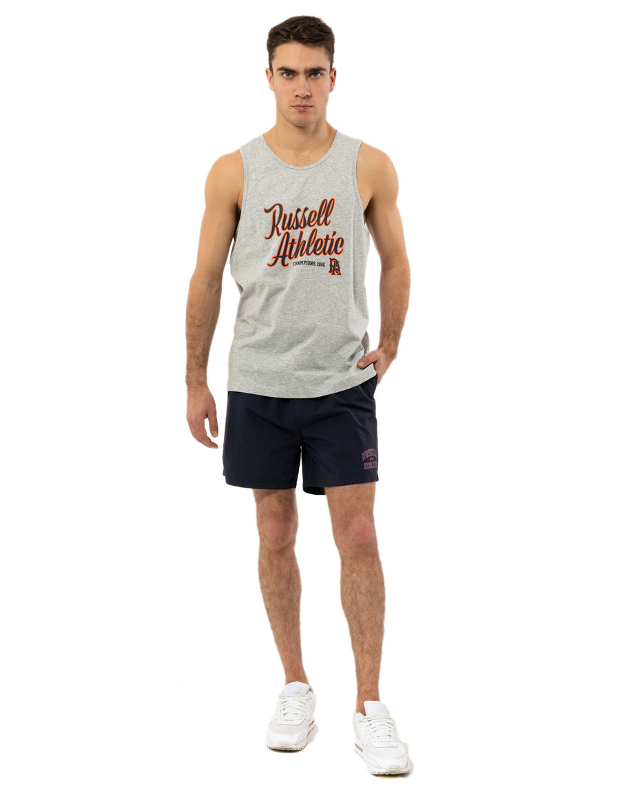 Russell Athletic Australia Men's Strike Out Singlet - Grey Marle # 3