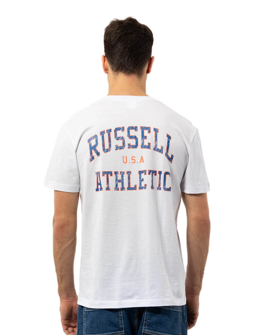 Russell Athletic Australia Men's Vintage Arch Tee - White # 4