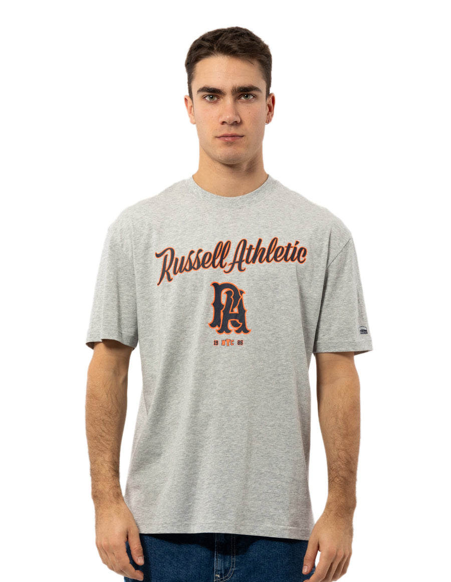 Russell Athletic Australia Men's Strike Out Tee - Grey Marle # 1