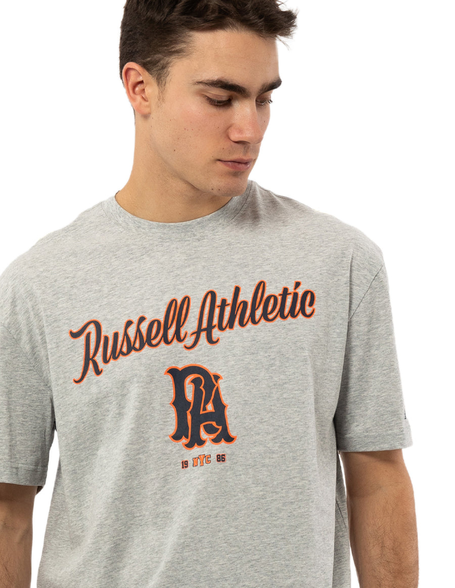 Russell Athletic Australia Men's Strike Out Tee - Grey Marle # 2