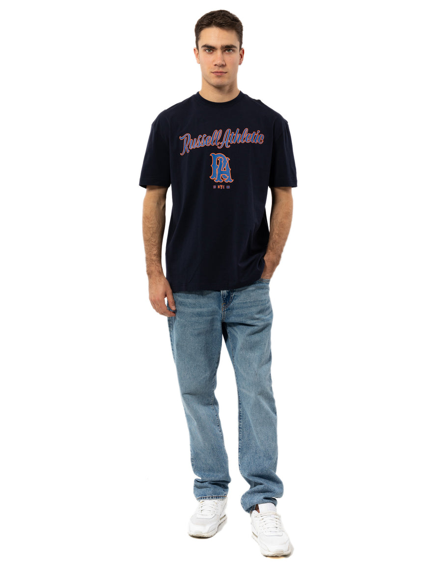 Russell Athletic Australia Men's Strike Out Tee - Michigan Navy # 5