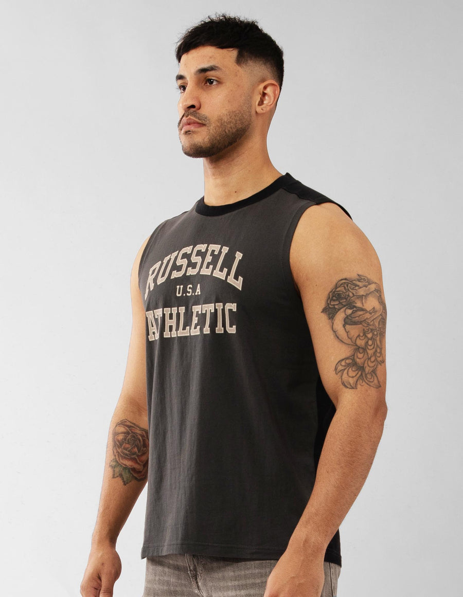 Men's Two Tone Muscle Tank - Mud