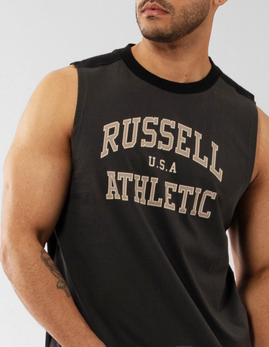 Men's Two Tone Muscle Tank - Mud